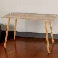 Barley Veneer 4 Seater Dining Table - Brown, Oak