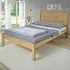 Barton King Size Bed Frame - Brown, Waxed Pine