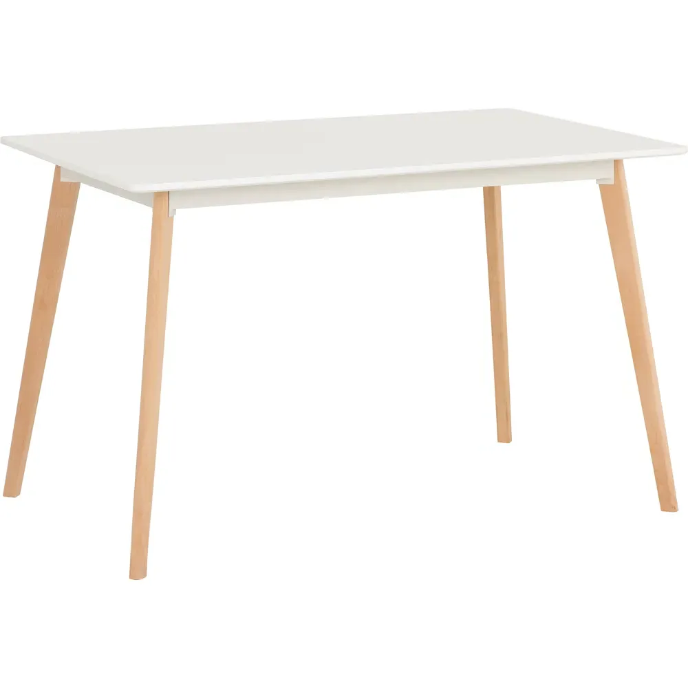 Bendal Dining Table - White, Beech