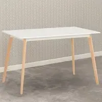 Bendal Dining Table - White, Beech