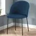 Boston Set of 4 Dining Chairs - Sapphire Blue, Velvet