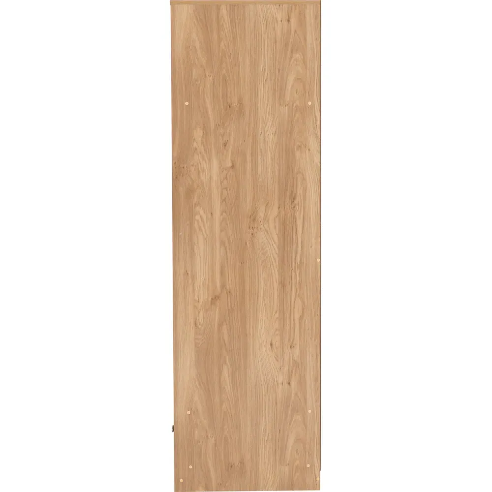 Carlton 2 Door Single Drawer Wardrobe - Medium Oak