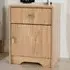Carlton Single Door Single Drawer Bedside Table - Medium Oak