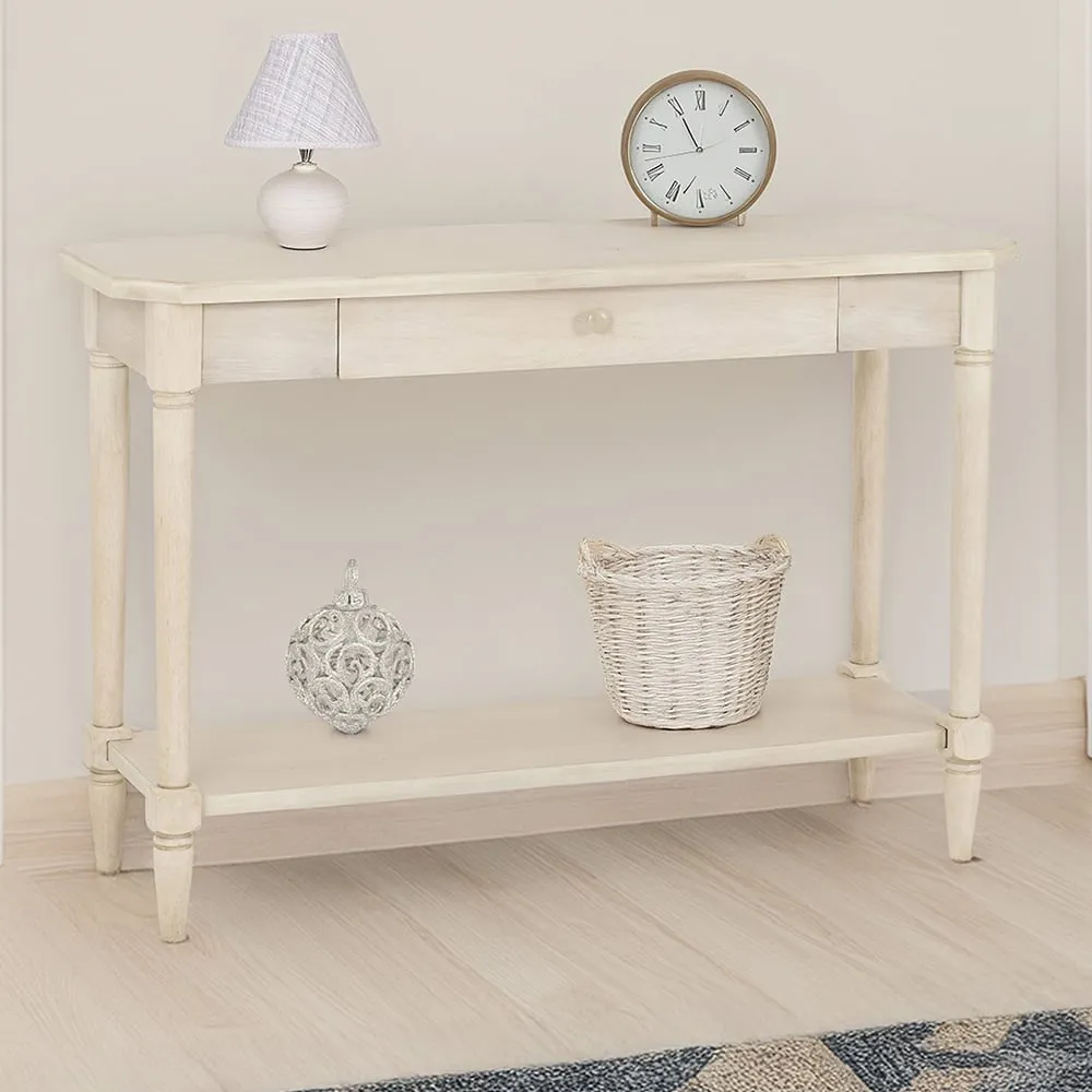 Chantilly Console Table - Antique White