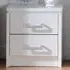 Charles 2 Drawer Bedside Table - White