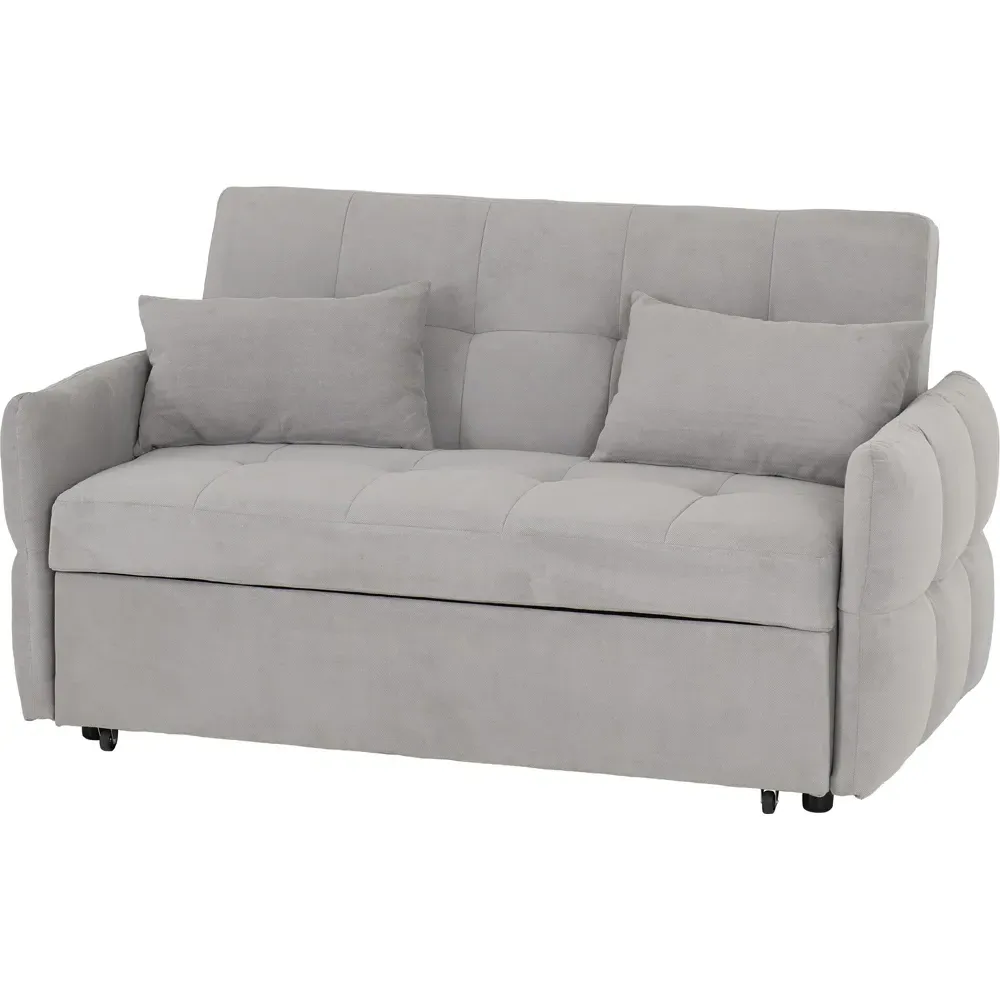 Chelsea 2-Seater Sofa Bed with Click-Clack - Grey, Fabric