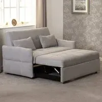 Chelsea 2-Seater Sofa Bed with Click-Clack - Grey, Fabric