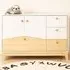 Cody 2 Door 4 Drawer Storage Unit - White, Pine Effect