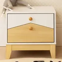 Cody 2 Drawer Bedside Table - White, Pine