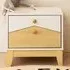 Cody 2 Drawer Bedside Table - White, Pine