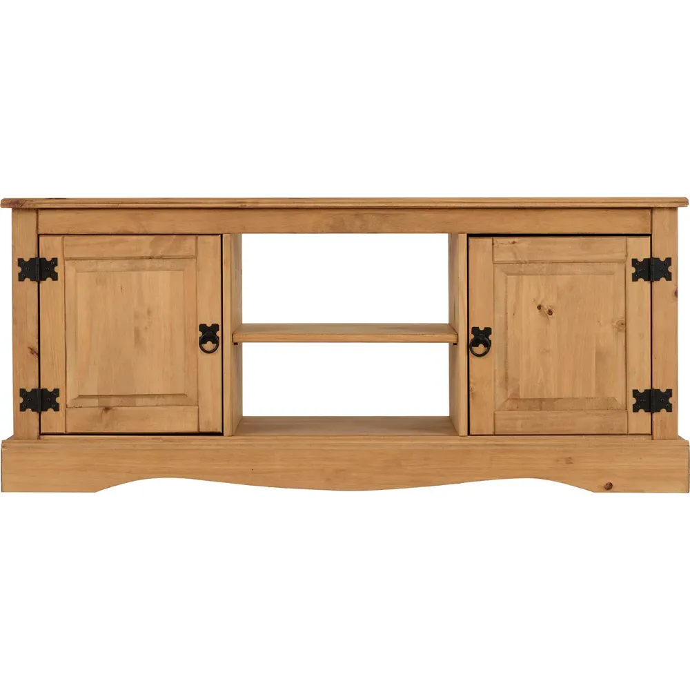 Corona 2 Door TV Unit - Brown, Pine