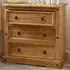Corona 3 Drawer Chest of Drawers - Brown, Pine