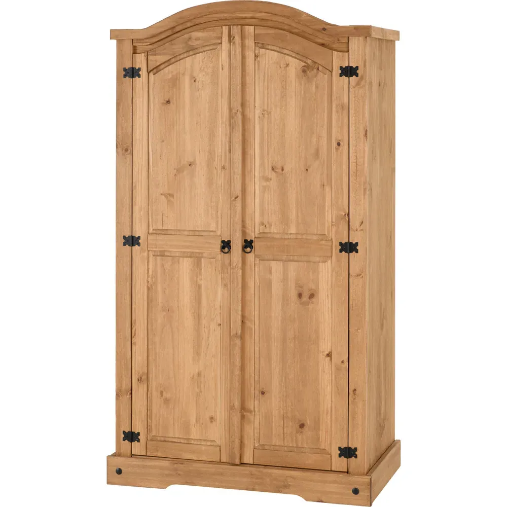 Corona 3 Piece Bedroom Furniture Set - Brown, Pine