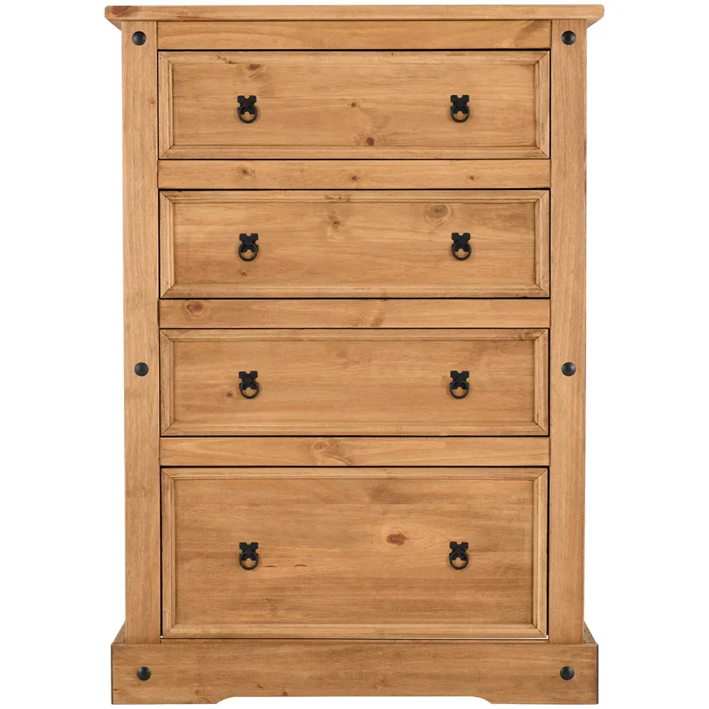 Corona 4 Drawer Chest of Drawers - Brown, Pine