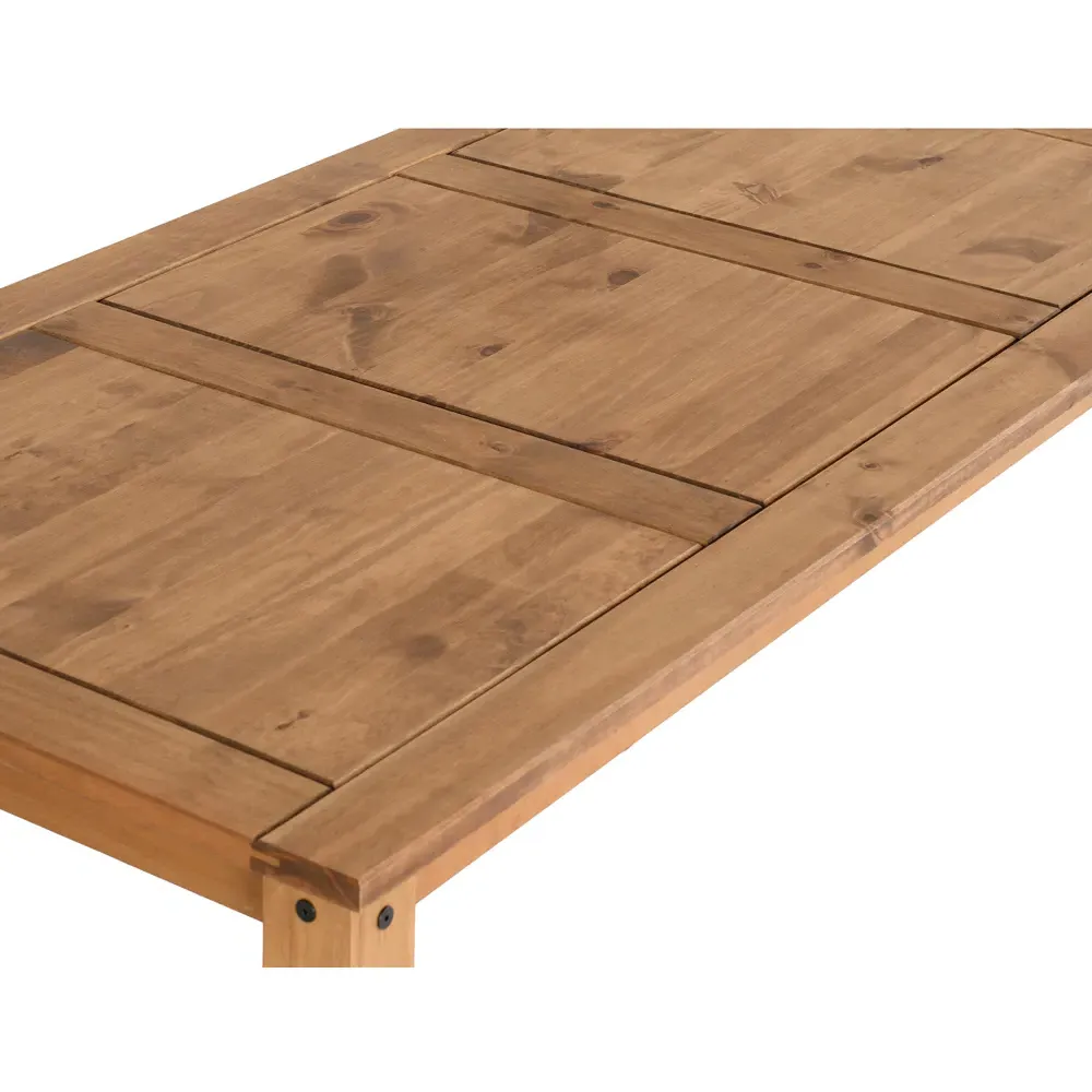 Corona 4 Seater Dining Table - Brown, Pine