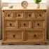 Corona 9 Drawer Merchant Sideboard - Brown, Pine