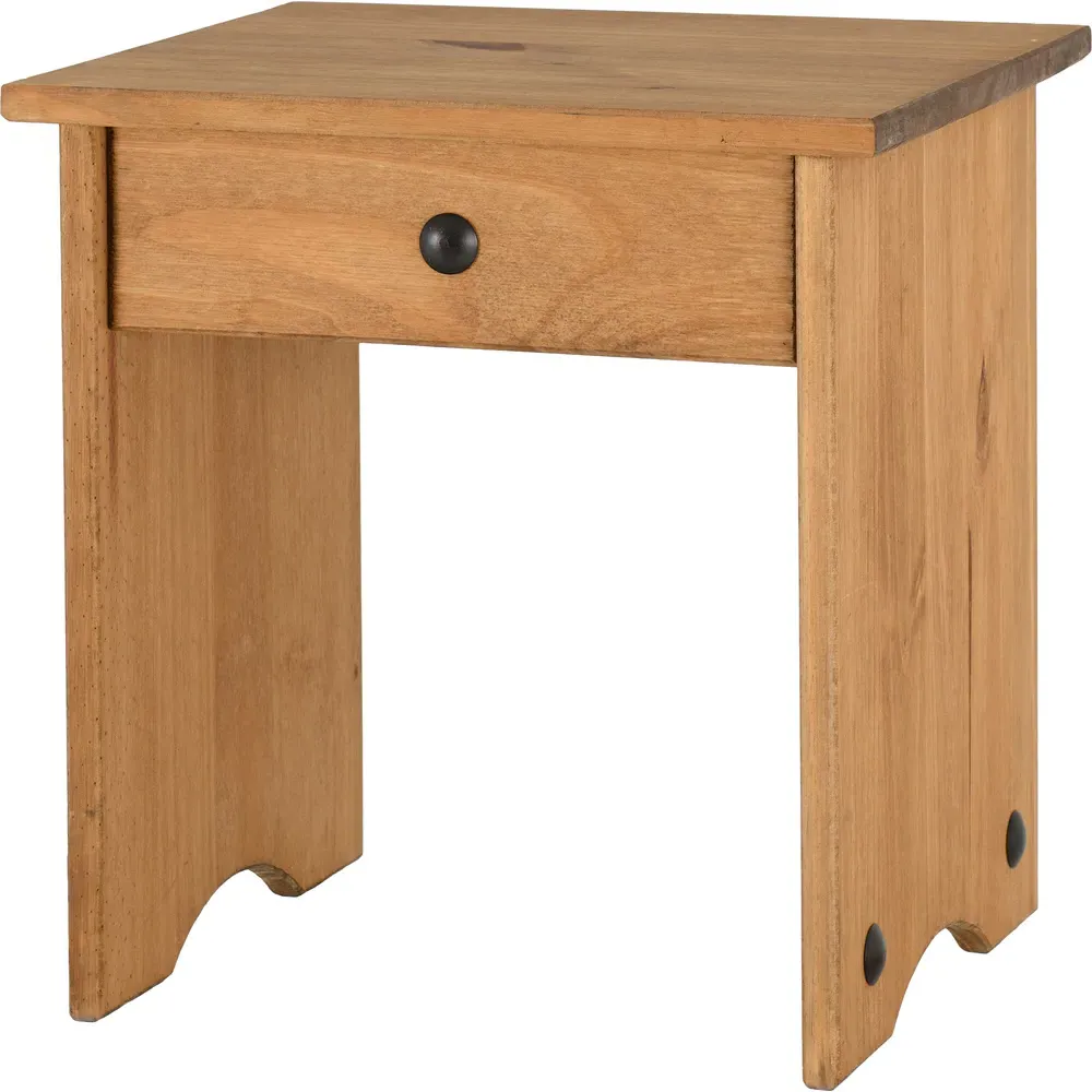 Corona Dressing Table Stool - Brown, Pine