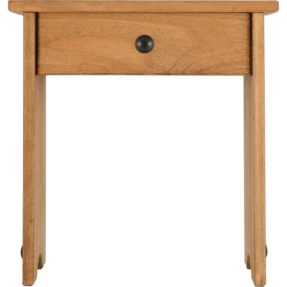 Corona Dressing Table Stool - Brown, Pine