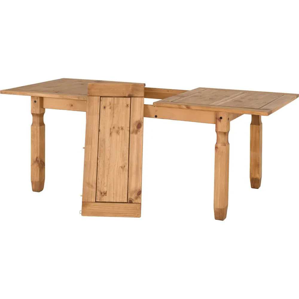 Corona Extending Dining Table - Brown, Pine