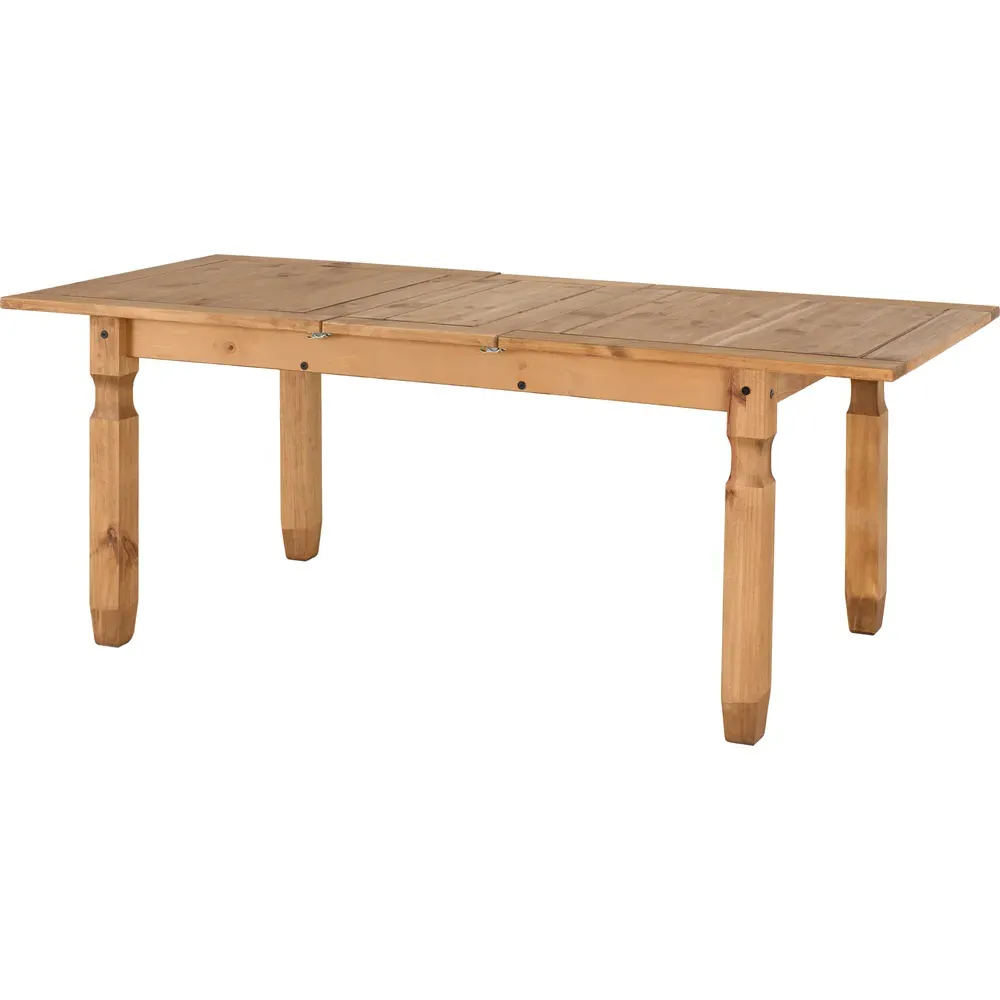 Corona Extending Dining Table - Brown, Pine