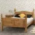 Corona King Size High End Bed - Brown, Pine