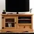 Corona Single Door Single Drawer TV Unit - Brown, Pine