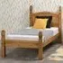 Corona Single Low End Bed - Brown, Pine