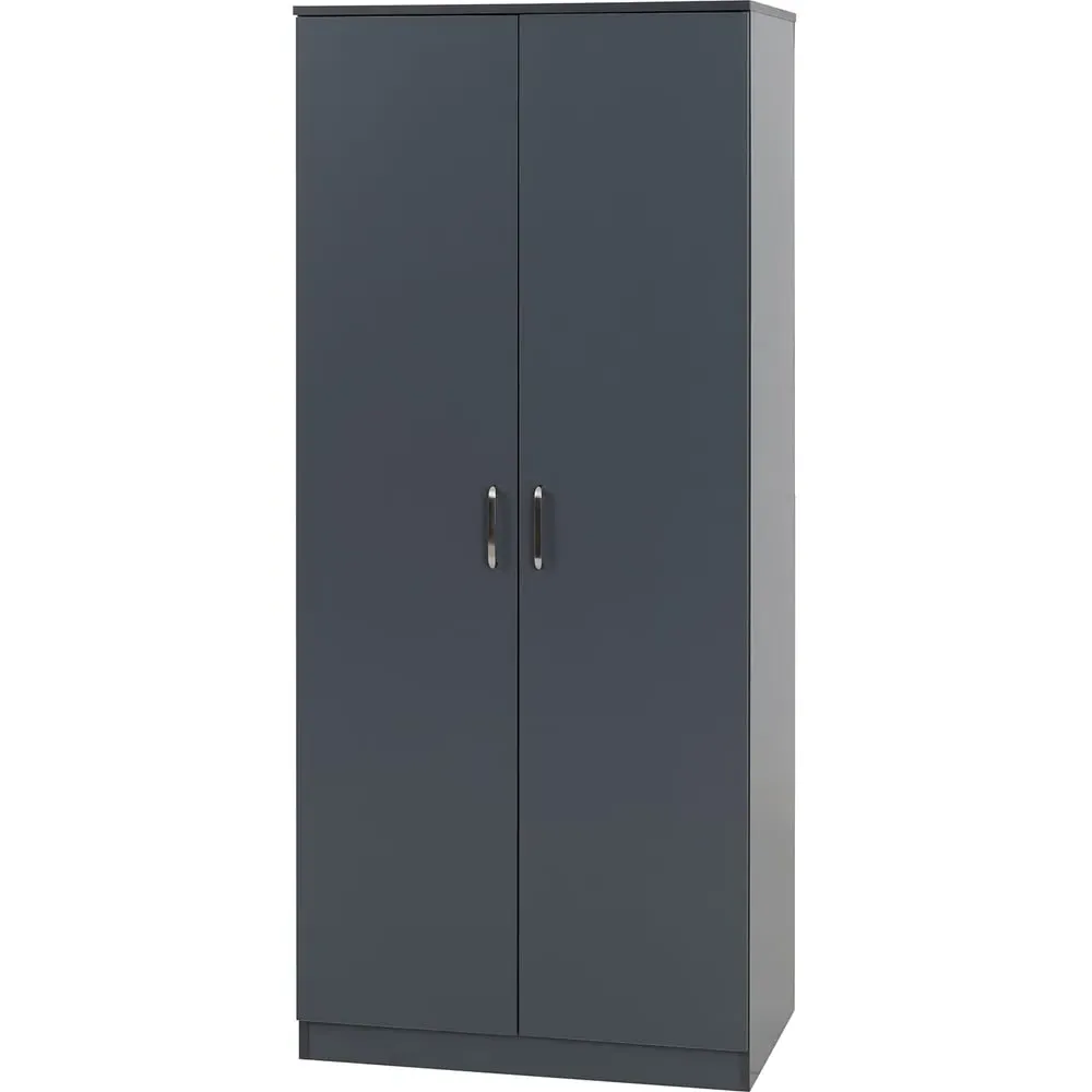 Dakota 2 Door Wardrobe - Dark Grey