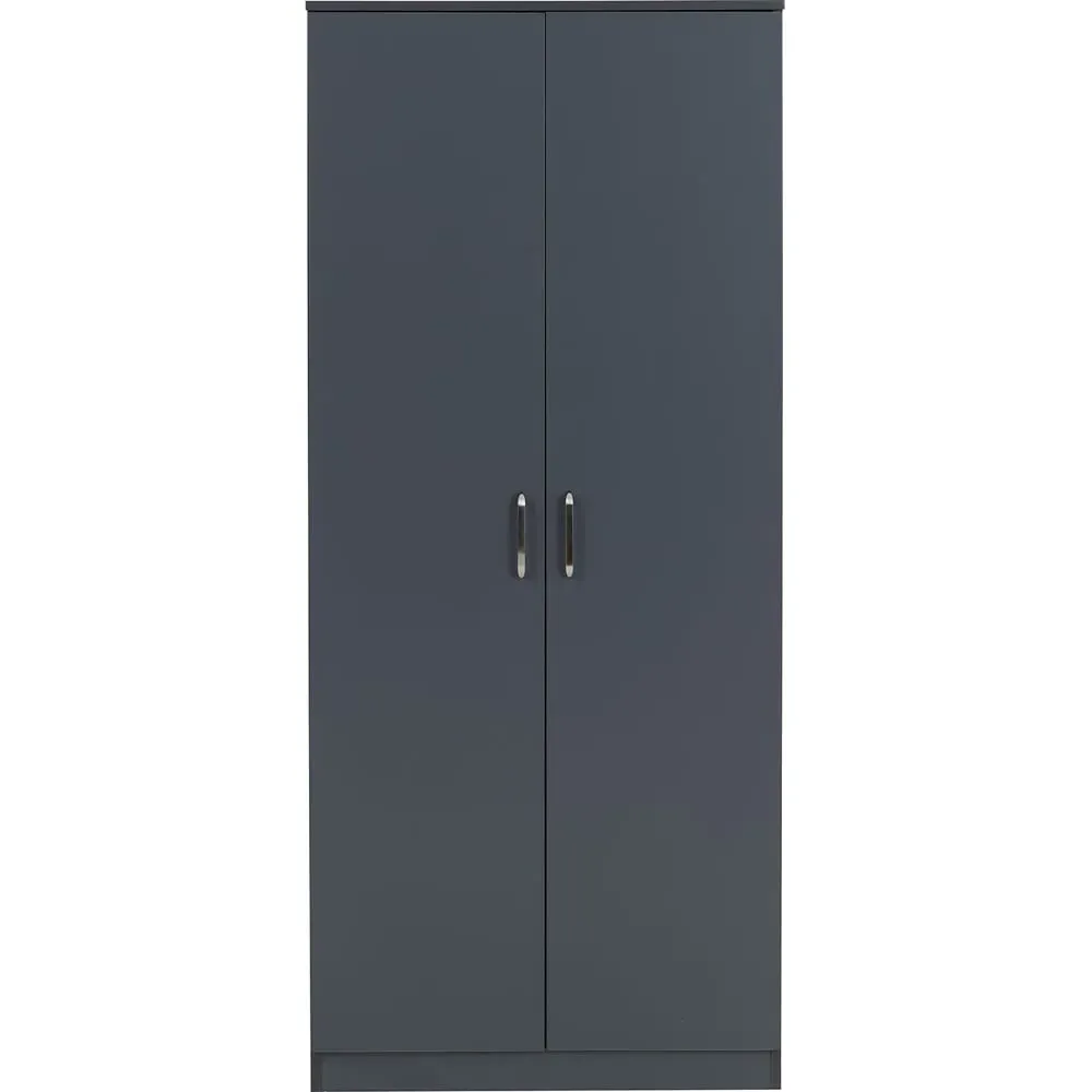Dakota 2 Door Wardrobe - Dark Grey
