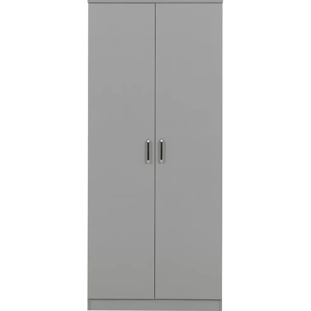 Dakota 2 Door Wardrobe - Light Grey
