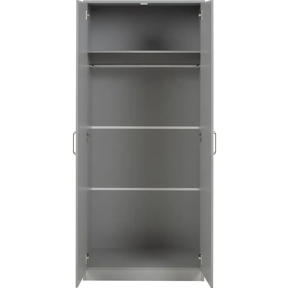 Dakota 2 Door Wardrobe - Light Grey