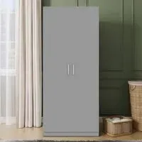 Dakota 2 Door Wardrobe - Light Grey