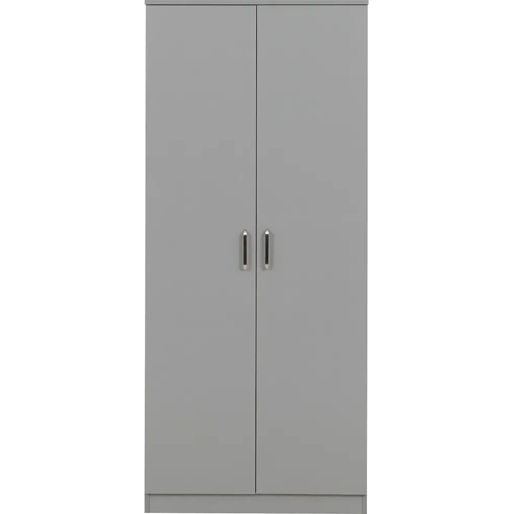 Dakota 2 Door Wardrobe - Light Grey