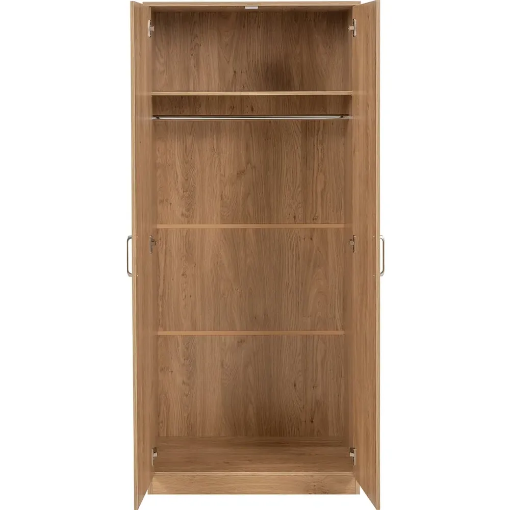 Dakota 2 Door Wardrobe - Oak