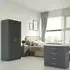 Dakota 2 Door Wardrobe Set - Dark Grey