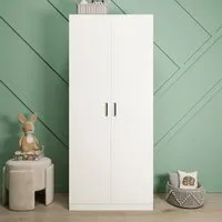 Dakota 2 Door Wardrobe - White
