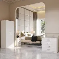 Dakota 2 Door Wardrobe - White