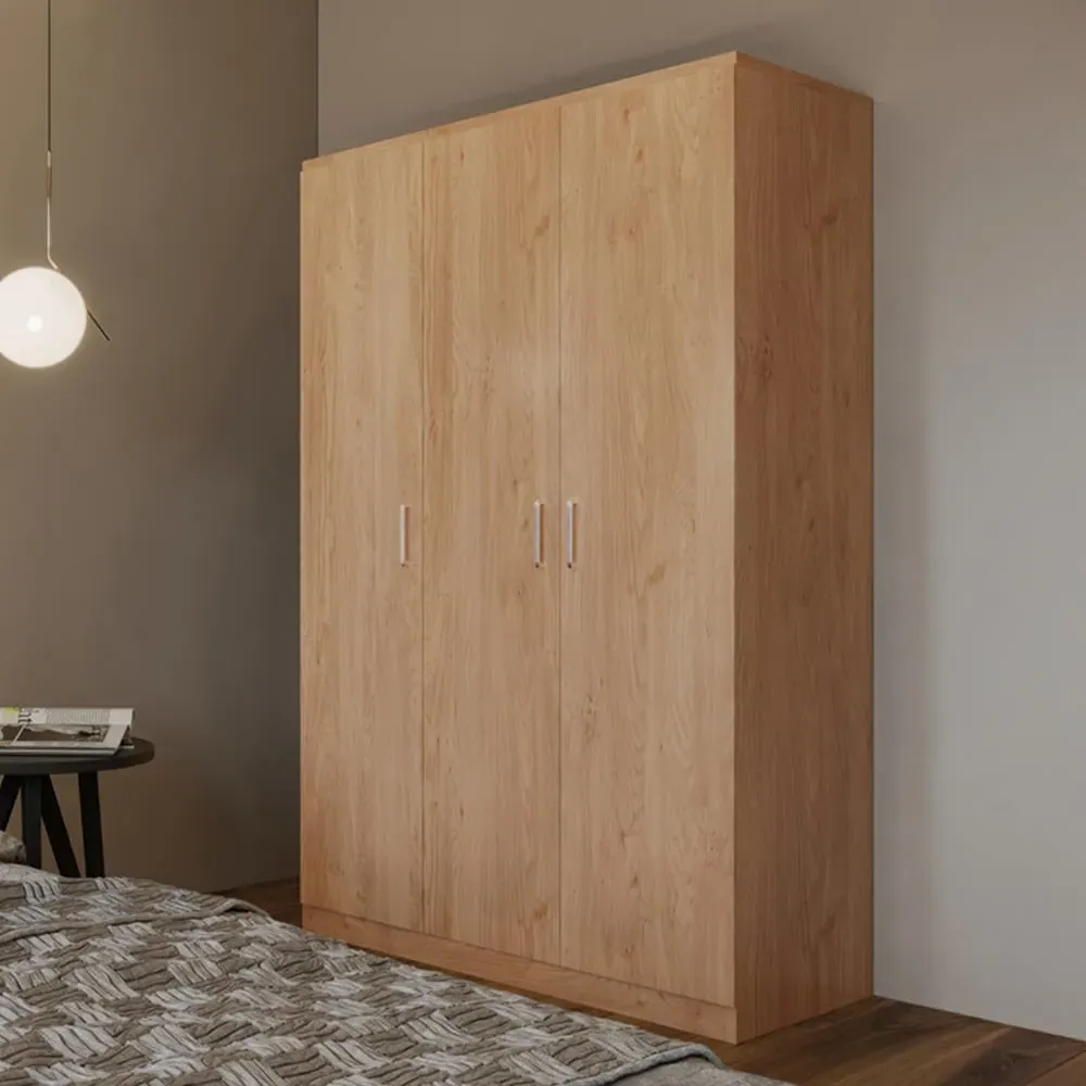 Dakota 3 Door Wardrobe - Oak