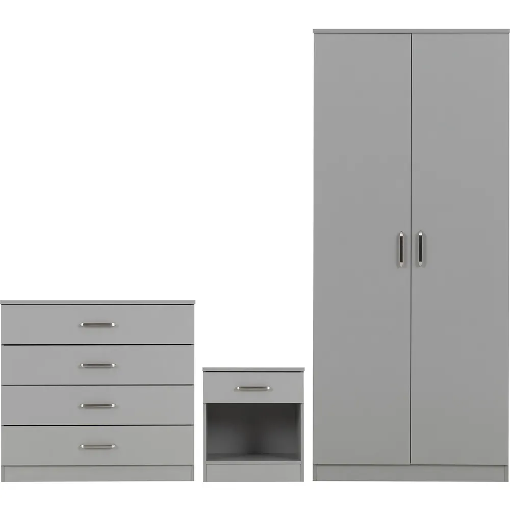 Dakota 3 Piece Furniture Set - Light Grey