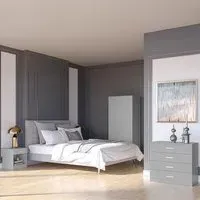 Dakota 3 Piece Furniture Set - Light Grey