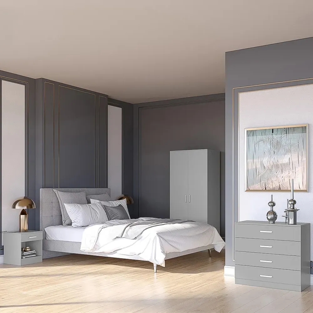 Dakota 3 Piece Furniture Set - Light Grey