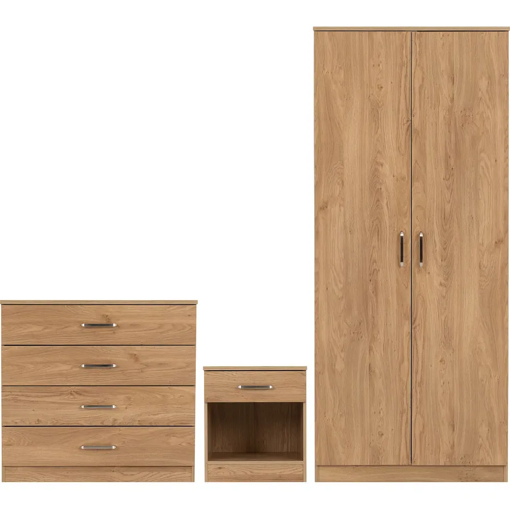 Dakota 3 Piece Furniture Set - Oak