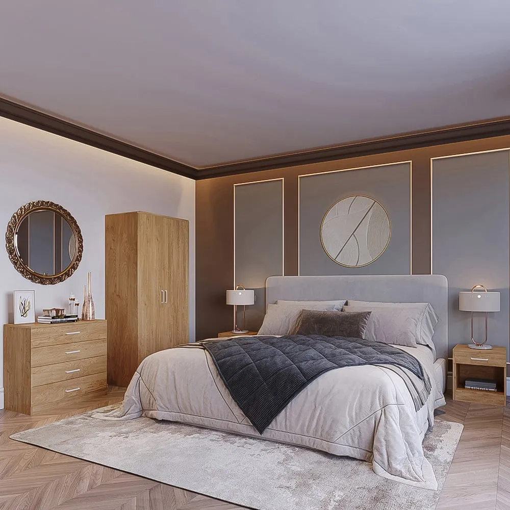 Dakota 3 Piece Furniture Set - Oak