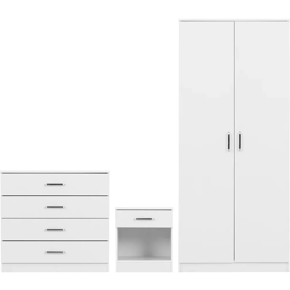 Dakota 3 Piece Furniture Set - White
