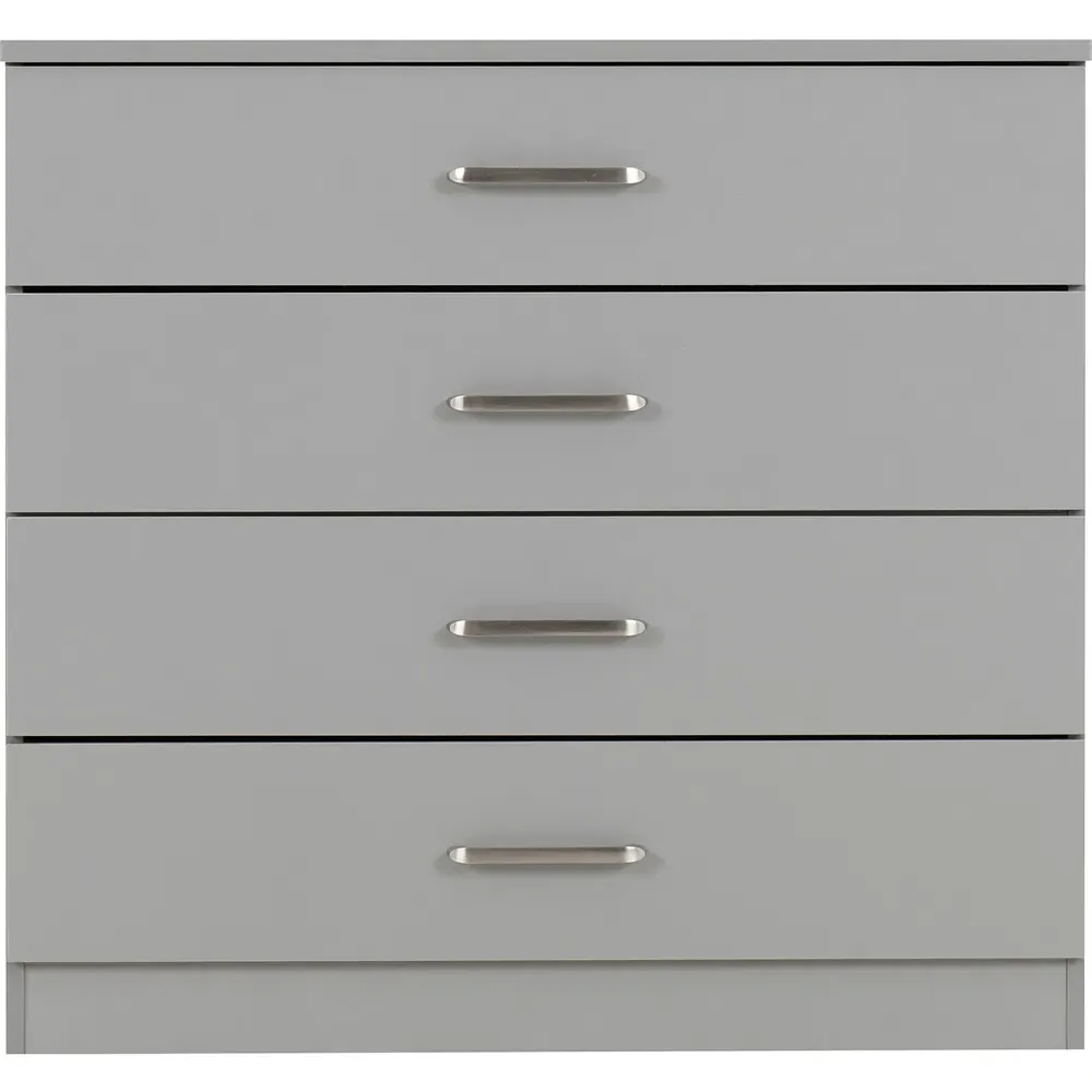 Dakota 4 Drawer Storage Chest - Light Grey