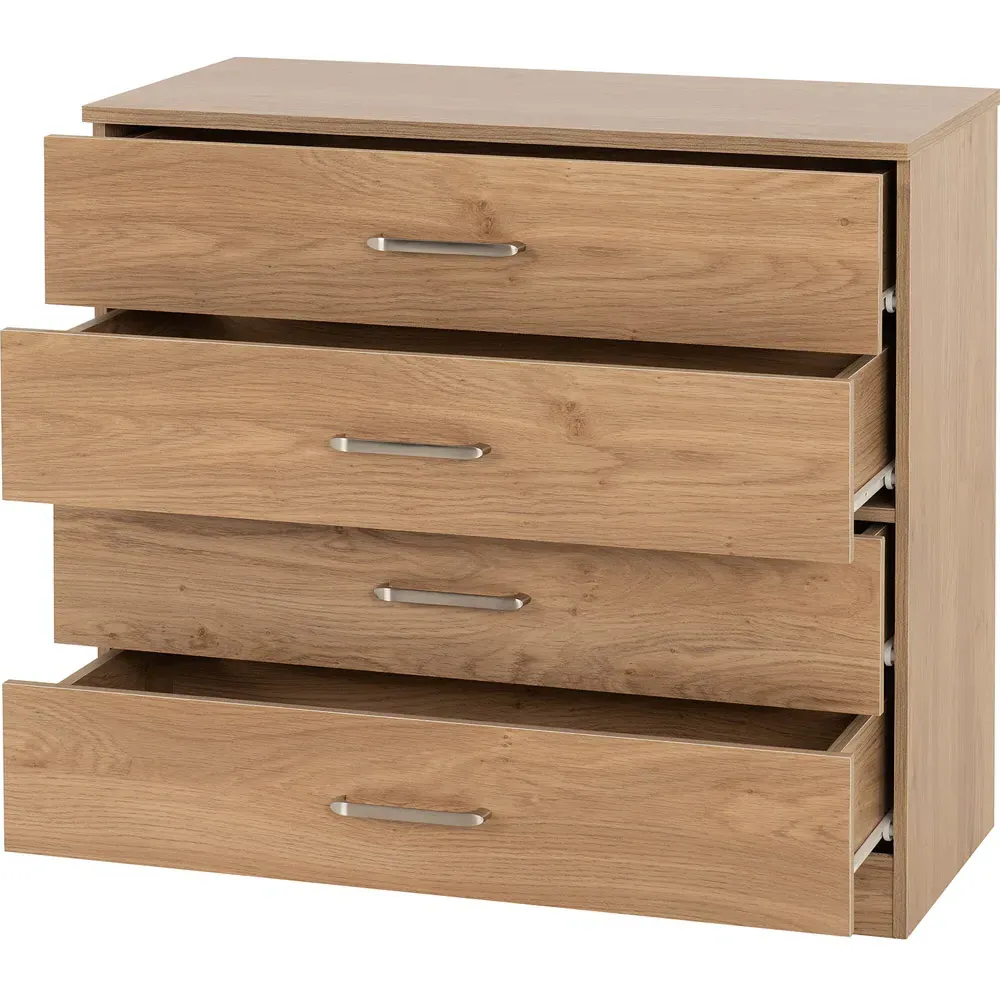 Dakota 4 Drawer Storage Chest - Oak