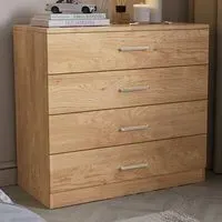 Dakota 4 Drawer Storage Chest - Oak
