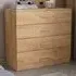 Dakota 4 Drawer Storage Chest - Oak