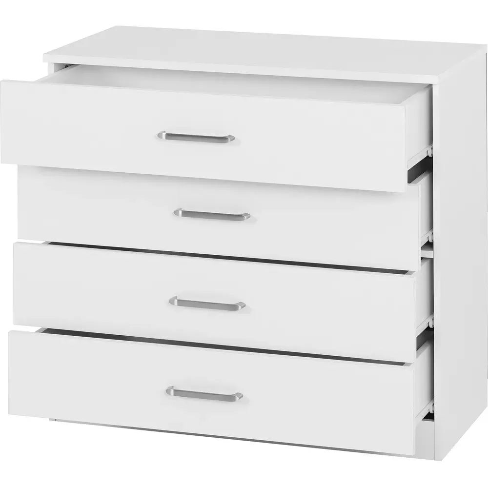 Dakota 4 Drawer Storage Chest - White