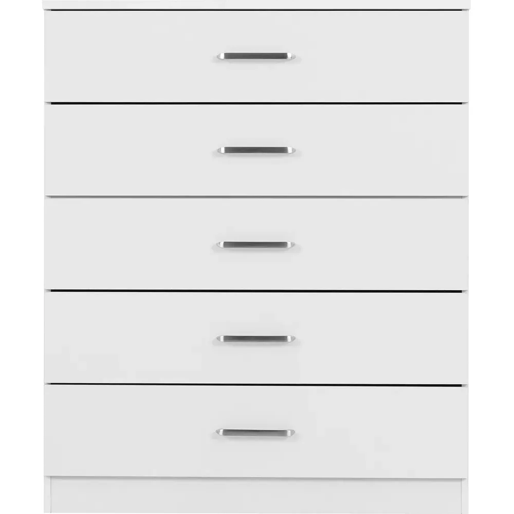 Dakota 5 Drawer Storage Chest - White